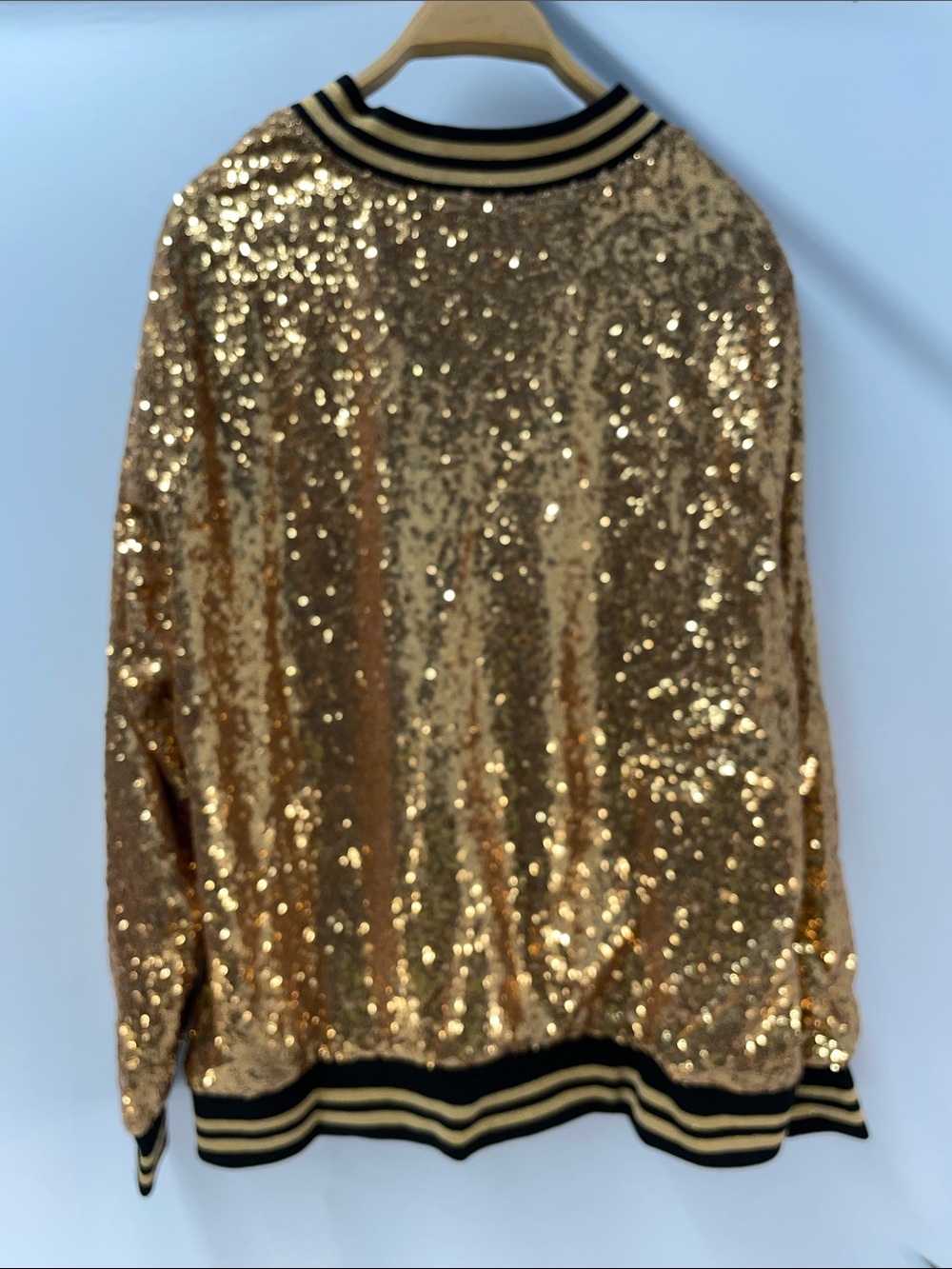 TORRID GOLD SEQUINED BOMBER JACKET FTL-04-214 - Picture 5 of 6